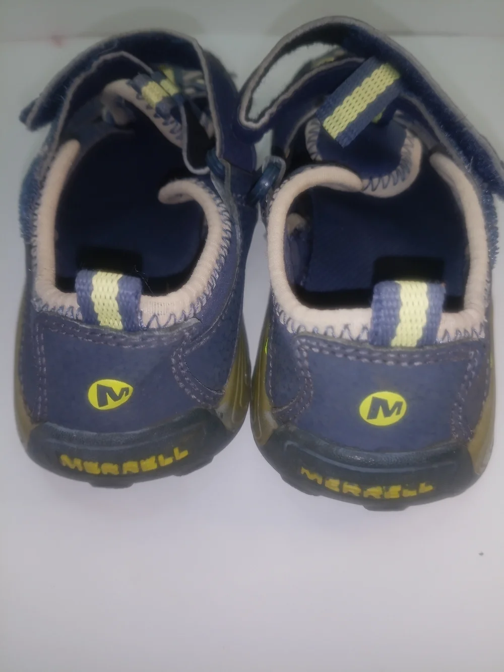 Merrell Kids Navy and Yellow Trail Sandals